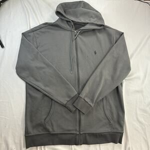 Polo Ralph Lauren Zippered Hoodie Sweater Men’s Size XLT Gray